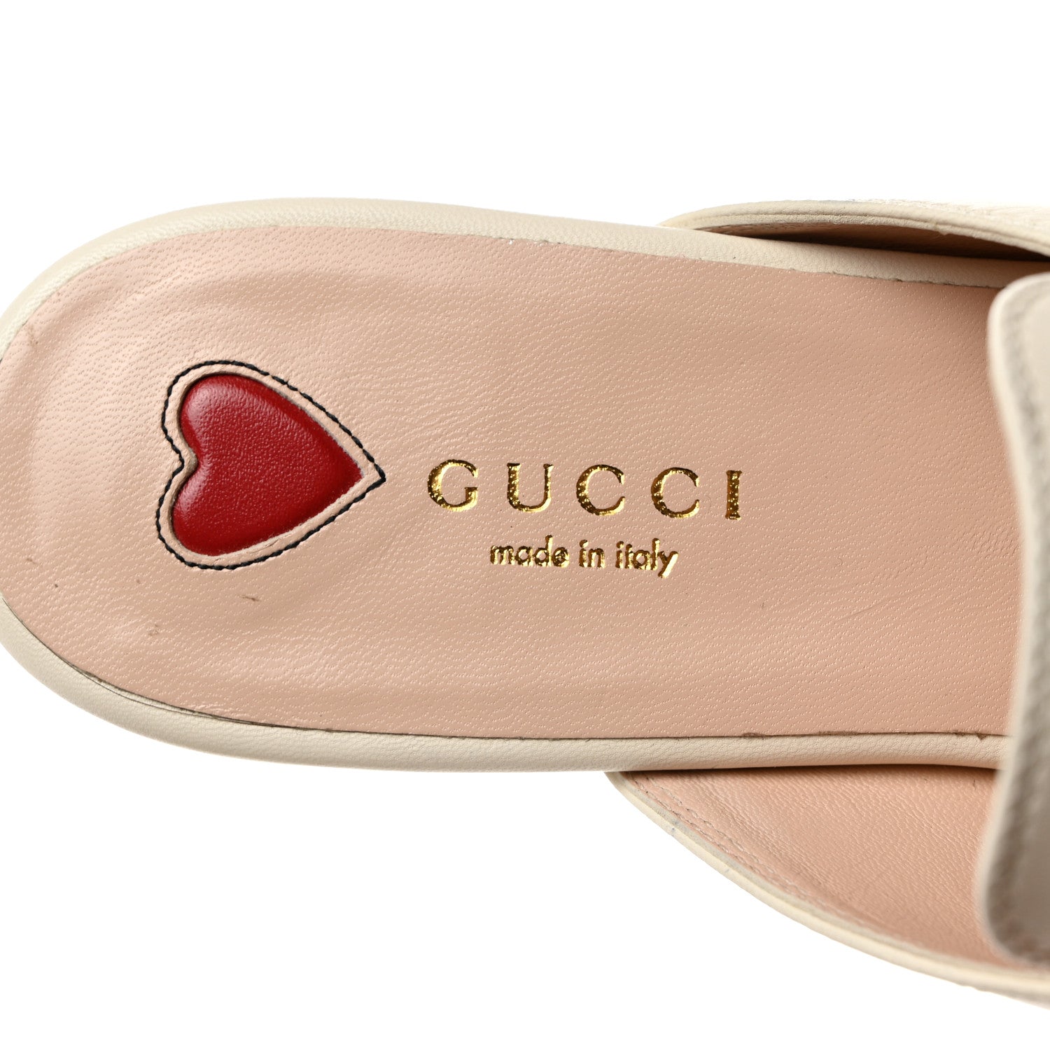 Gucci Malaga Kid Web Womens Princetown Slippers 37.5 Mystic White 6 of 10