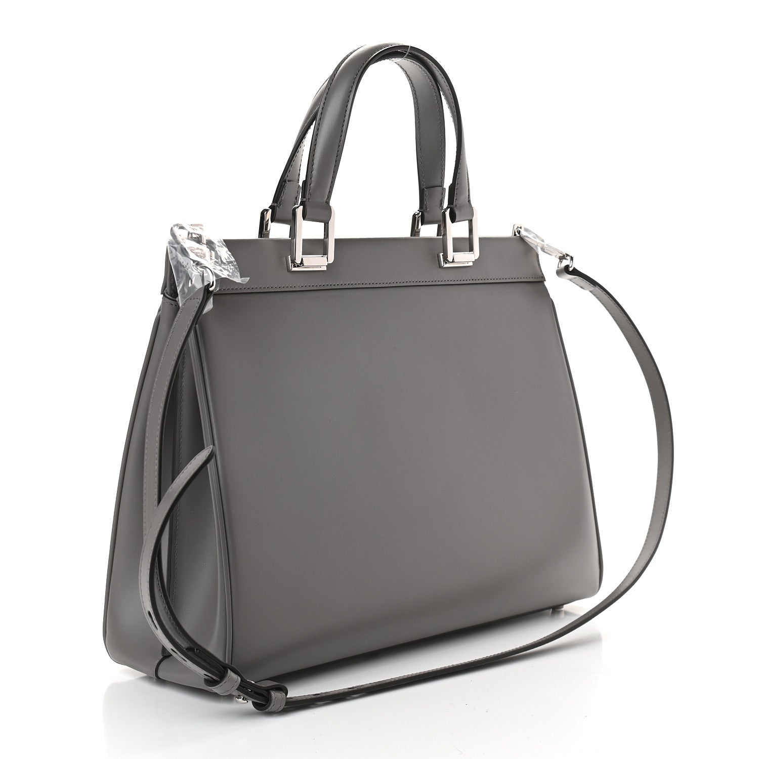 Gucci Smooth Calfskin Medium Zumi Top Handle Bag Dusty Grey 2 of 8