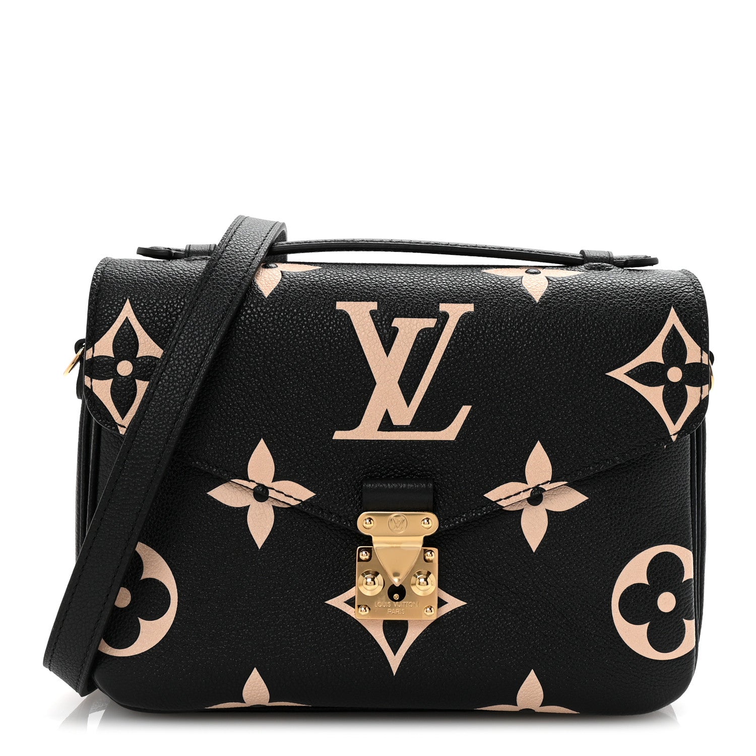 Louis Vuitton Empreinte Monogram Giant Pochette Metis Black Beige 1 of 9