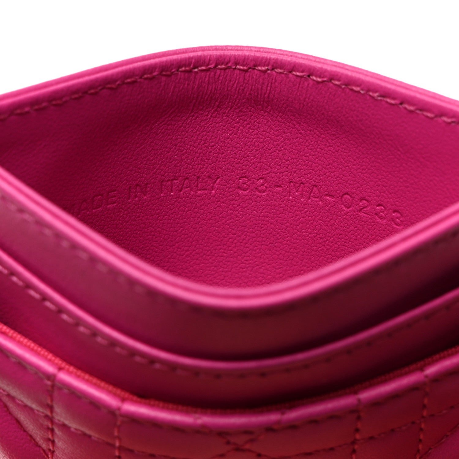 Christian Dior Lambskin Cannage Lady Dior Card Holder Rani Pink 7 of 7