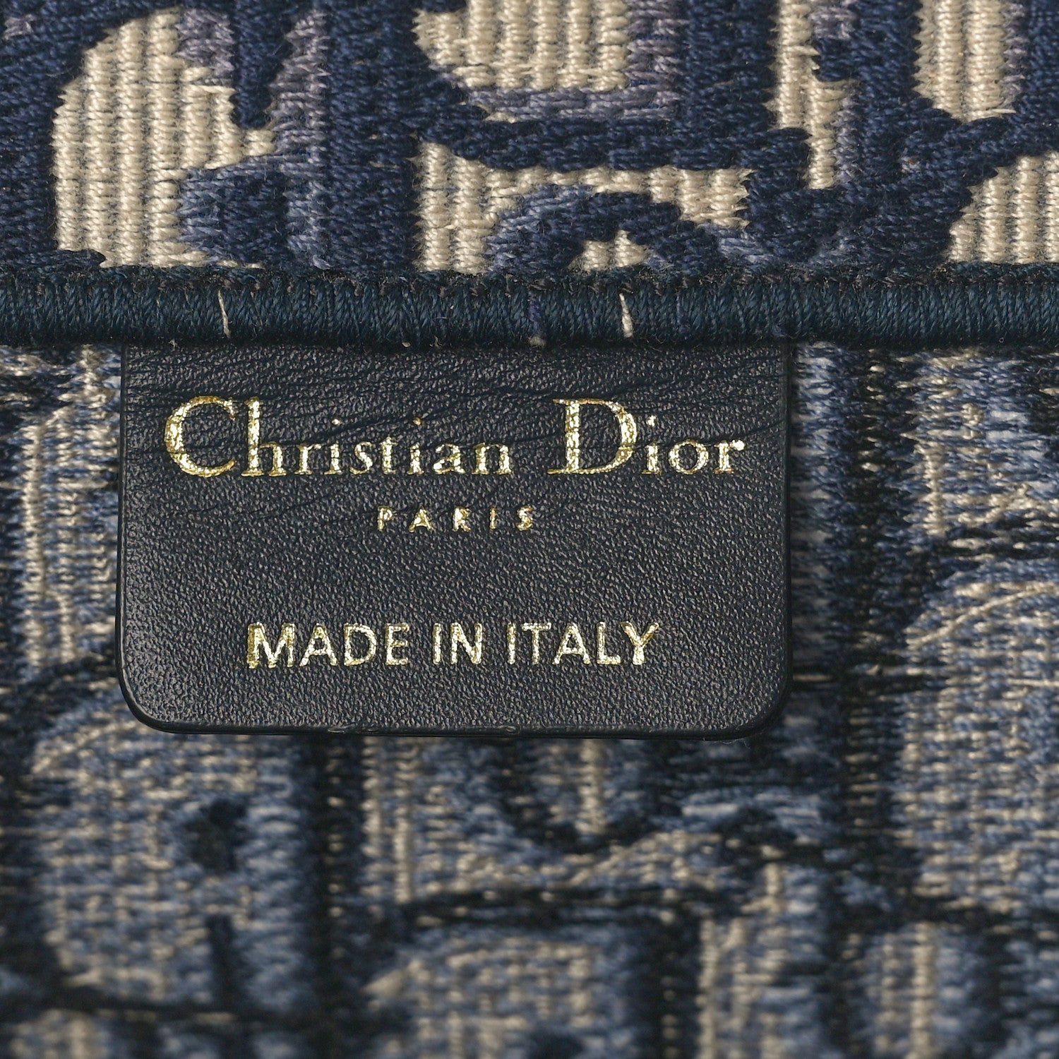 Christian Dior Oblique Medium Book Tote Blue Multicolor 6 of 11