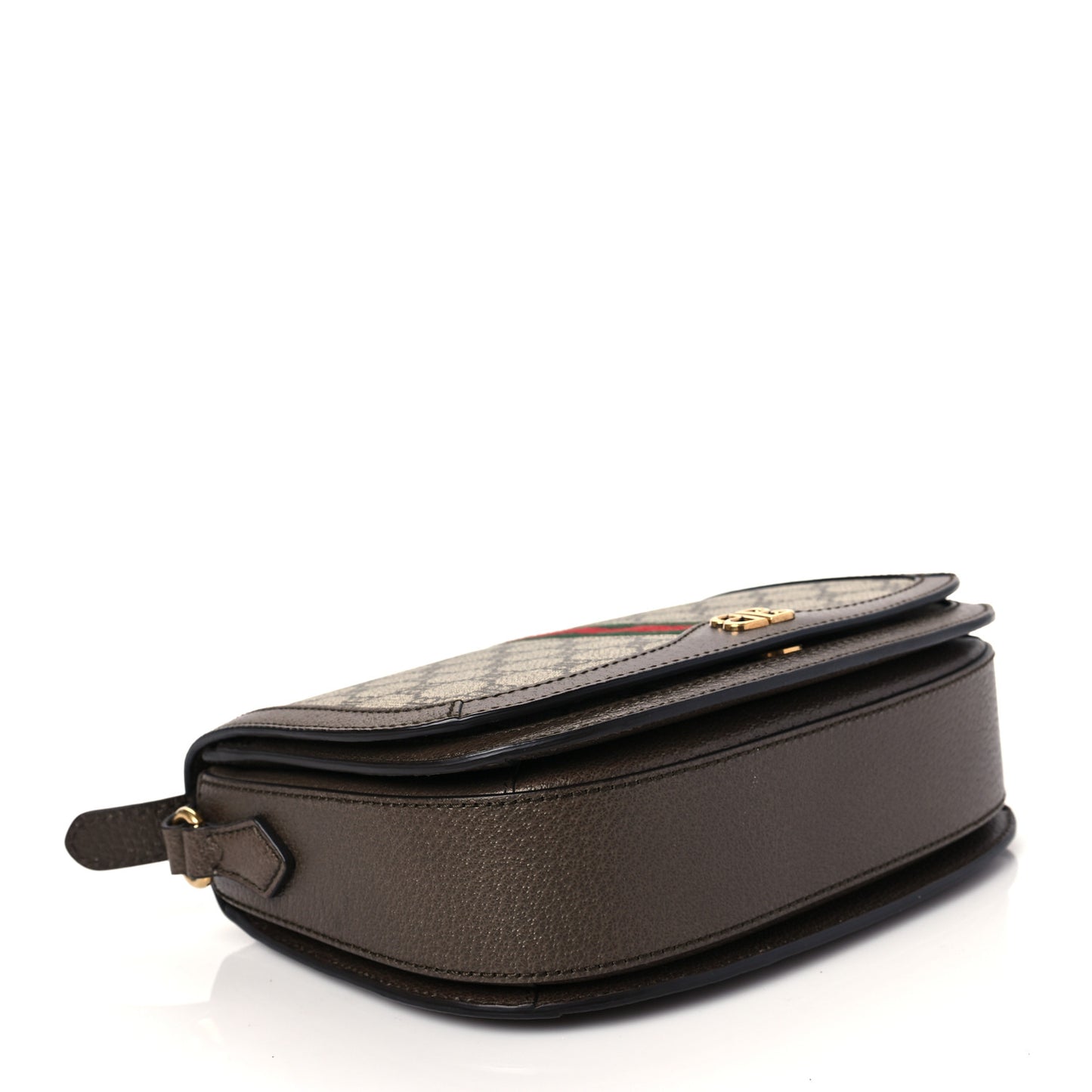 X BALENCIAGA BB Supreme Monogram Web Small Ophidia Shoulder Bag Beige New Acero