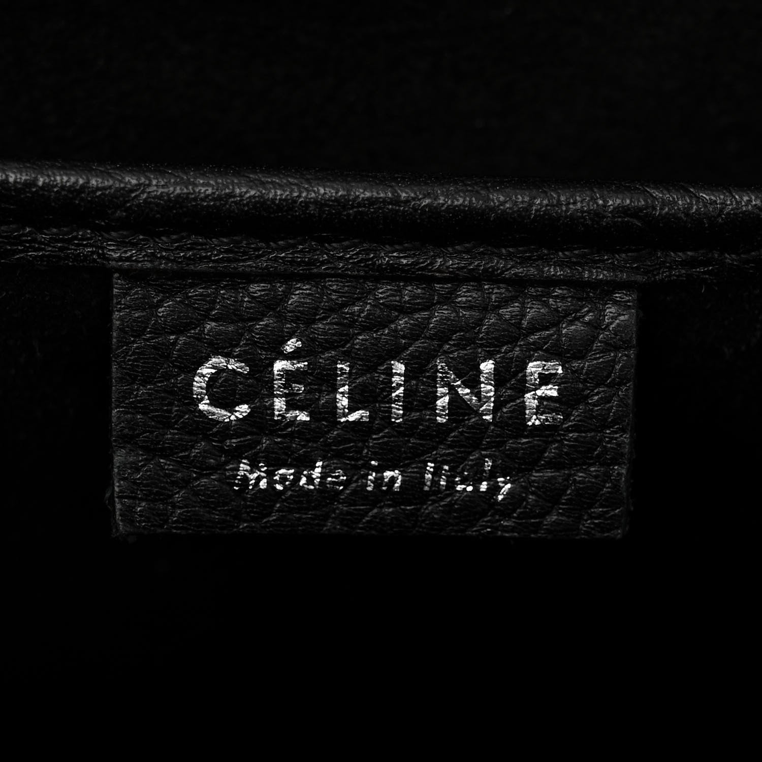 Celine Drummed Calfskin Nano Luggage Black 6 of 12