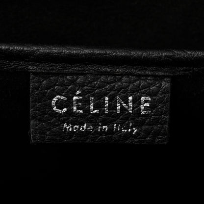 Celine Drummed Calfskin Nano Luggage Black 6 of 12