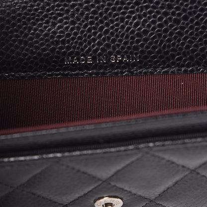 Chanel Caviar Quilted Flap Card Holder Black 7 of 9