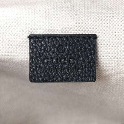 Gucci Grained Calfskin Logo Belt Bag Black 7 of 8