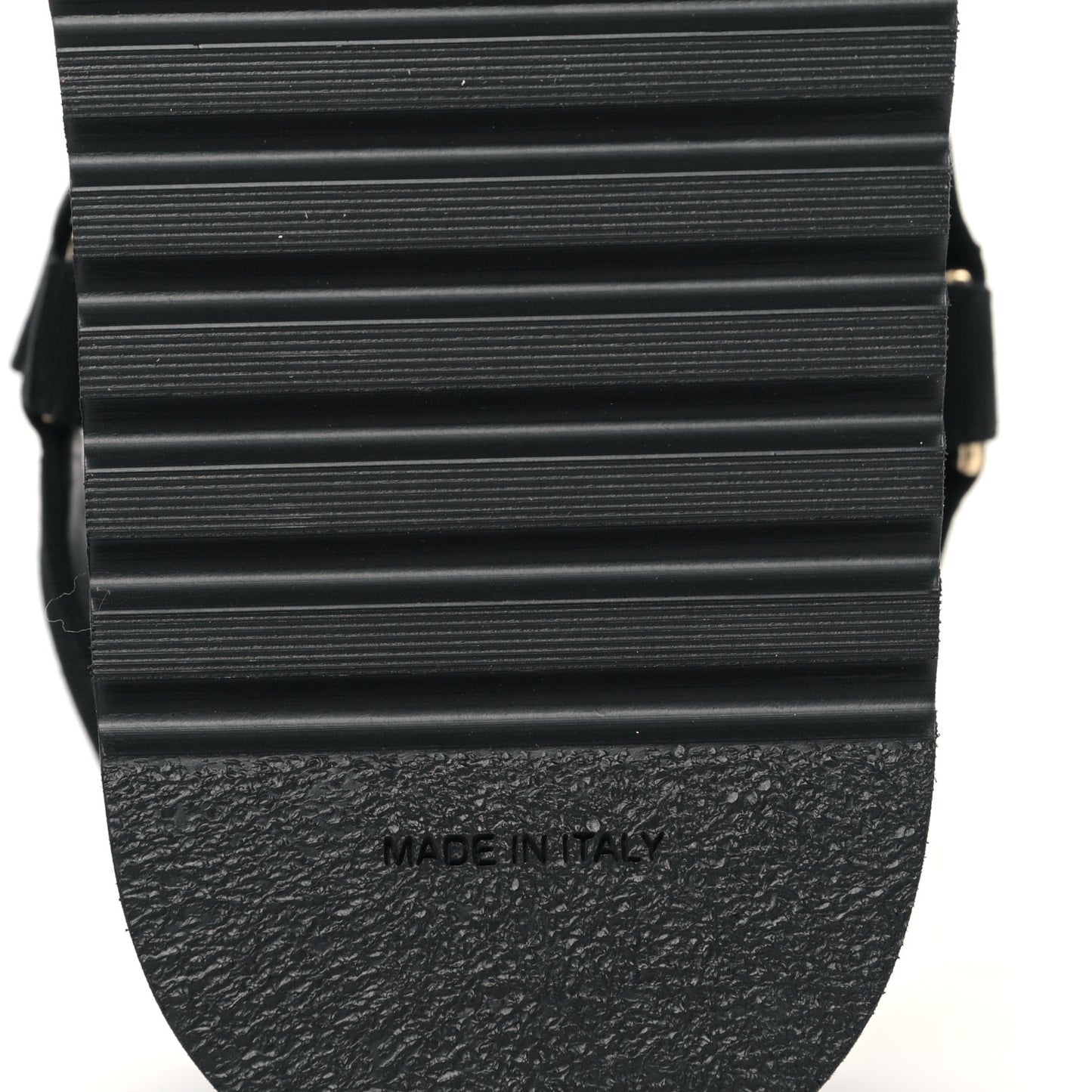 Grosgrain CC Platform Sandals 37 Black