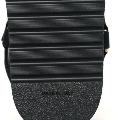 Chanel Grosgrain CC Platform Sandals 37 Black 6 of 9