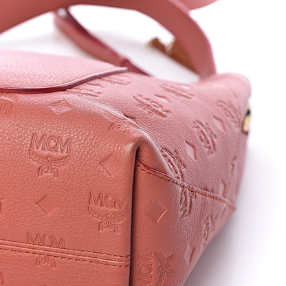 MCM Grained Calfskin Medium Klara Hobo Cocoa 13 of 15
