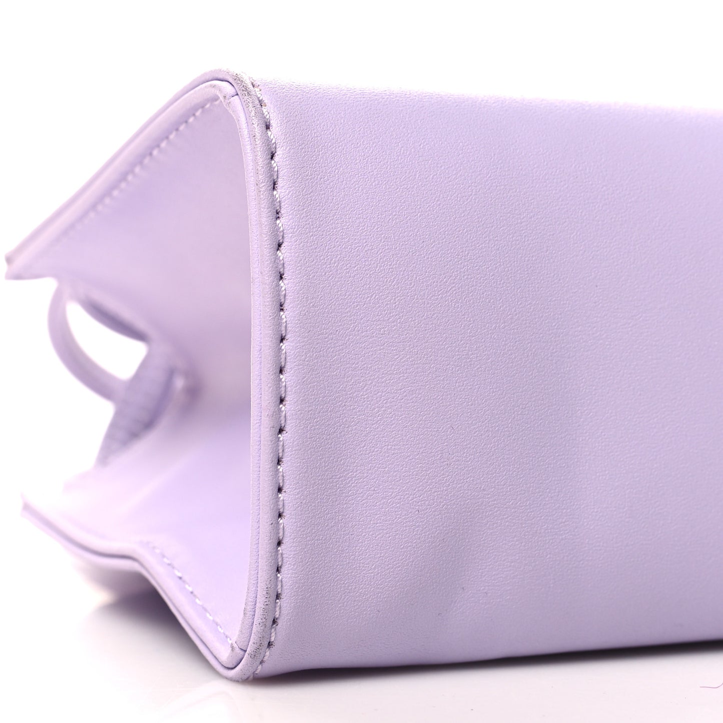 Vegan Leather Small Shopping Bag Lavender