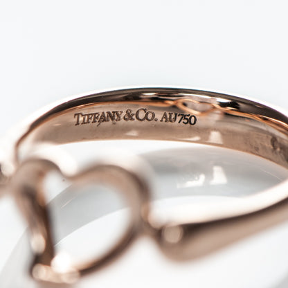 Tiffany 18K Rose Gold Elsa Peretti Mini Open Heart Ring 5 4 of 5