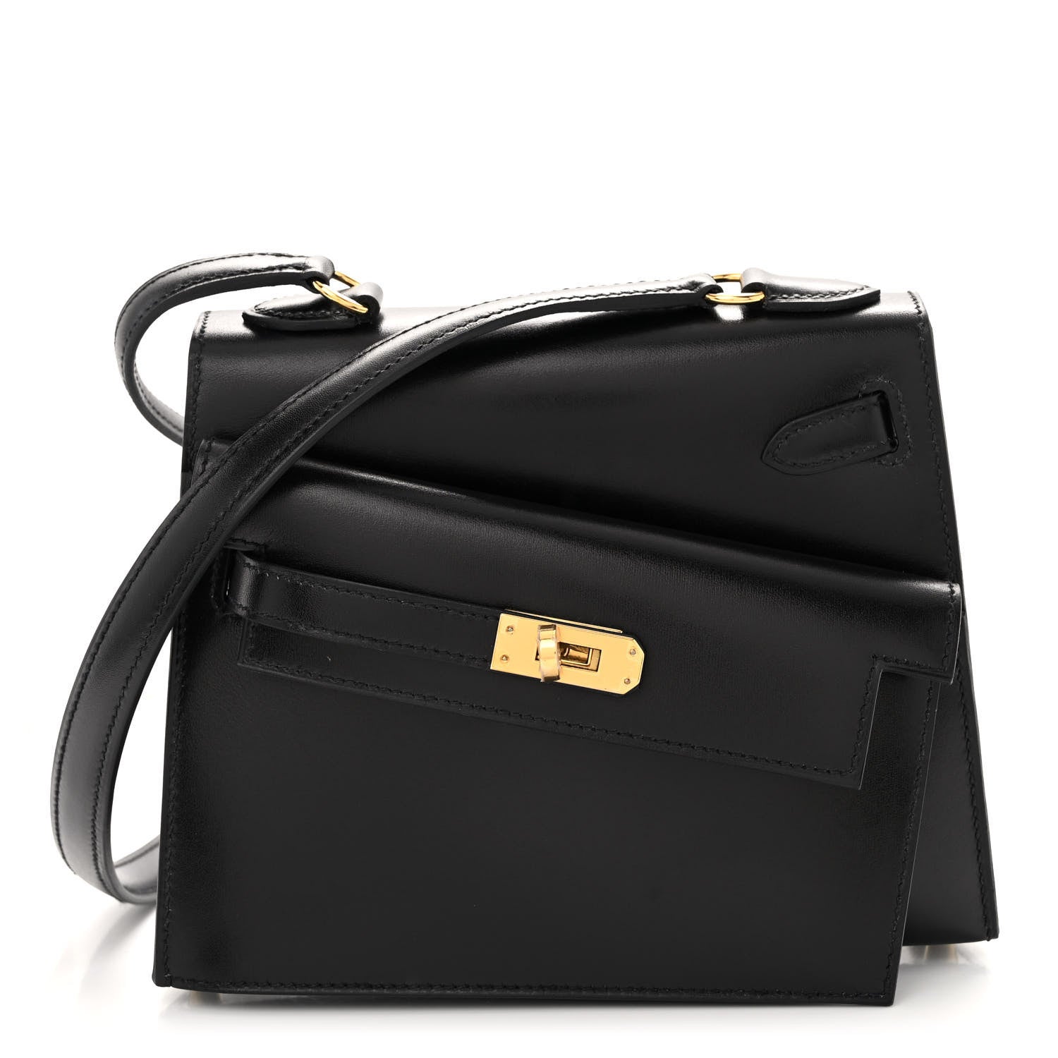Hermes Box Kelly En Desordre Sellier 20 Black 1 of 12
