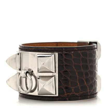 Hermes Shiny Alligator Collier De Chien CDC Bracelet S Ebene 1 of 5
