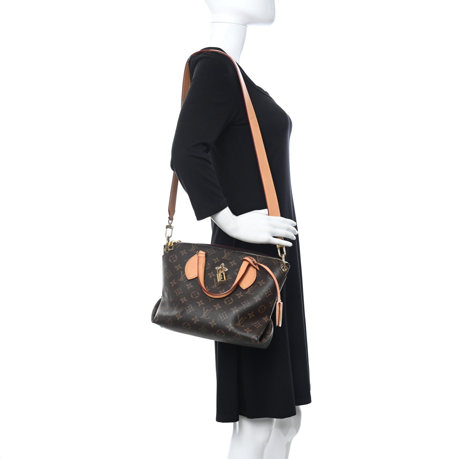 Louis Vuitton Monogram Flower Zipped Tote PM Beige 2 of 15