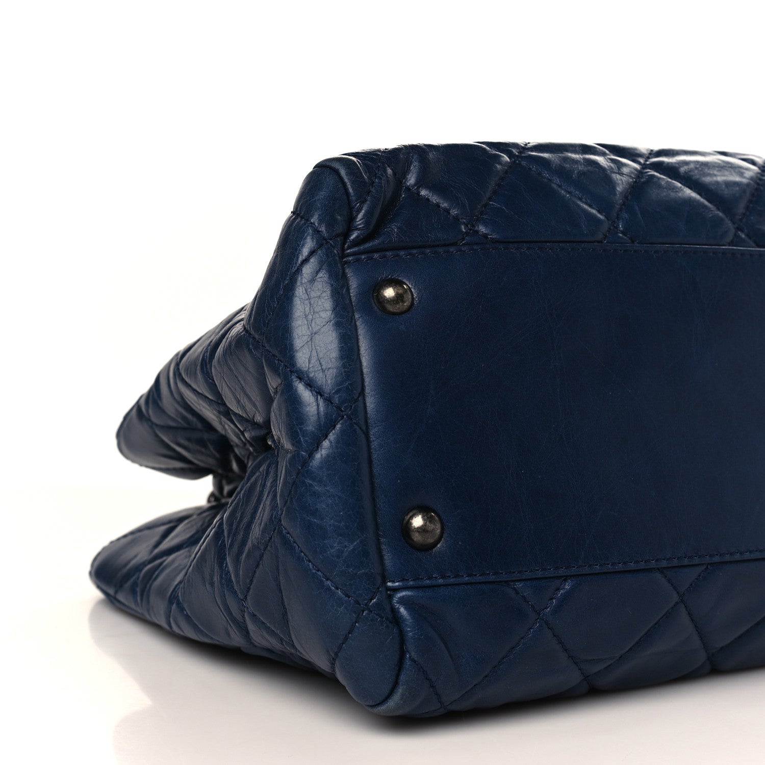 Chanel Calfskin Quilted Small Coco Soft Tote Navy 8 of 9
