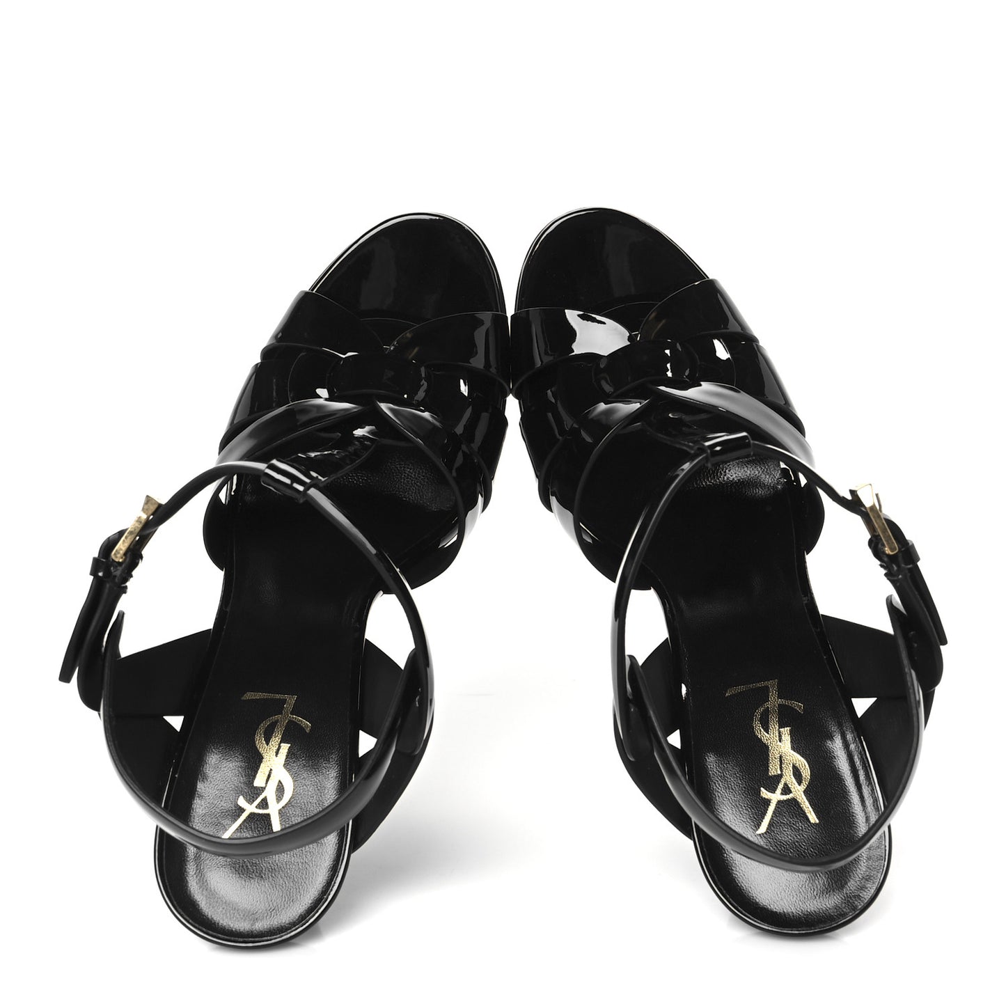 Patent Tribute 105 Platform Sandals 39.5 Black