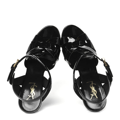 Saint Laurent Patent Tribute 105 Platform Sandals 39.5 Black 2 of 10
