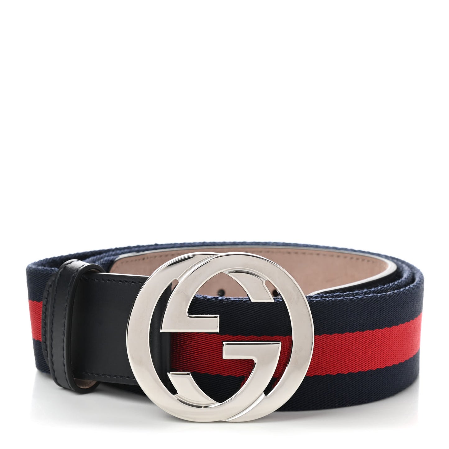 Canvas Web Interlocking G Belt 105 42 Navy