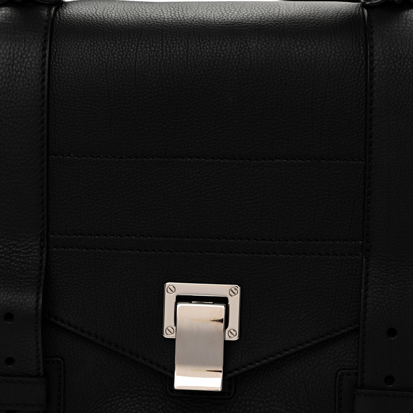 Soft Grainy Calfskin Medium PS1 Satchel Black