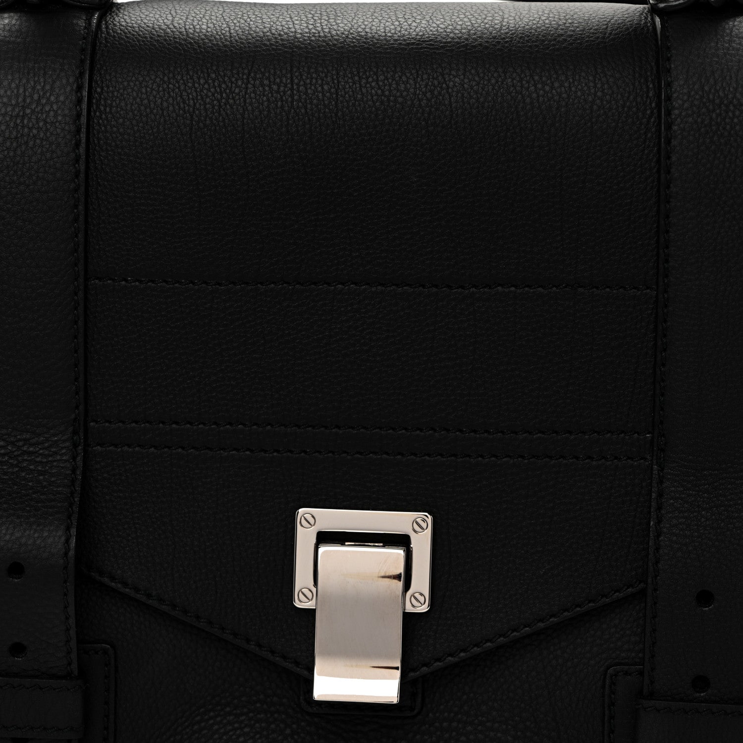 Proenza Schouler Soft Grainy Calfskin Medium PS1 Satchel Black 7 of 9