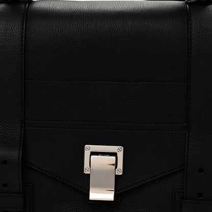 Proenza Schouler Soft Grainy Calfskin Medium PS1 Satchel Black 7 of 9