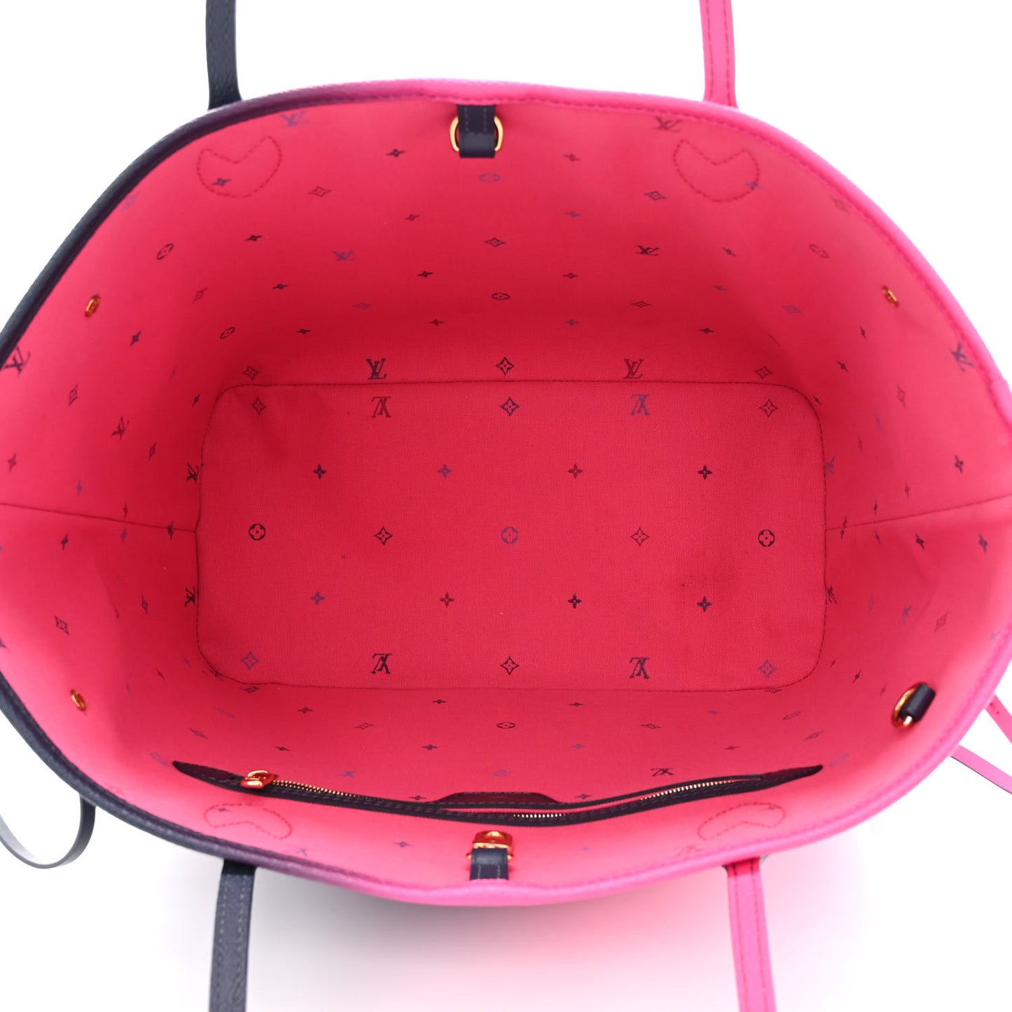 Monogram Giant Spring In The City Neverfull MM Midnight Fuchsia