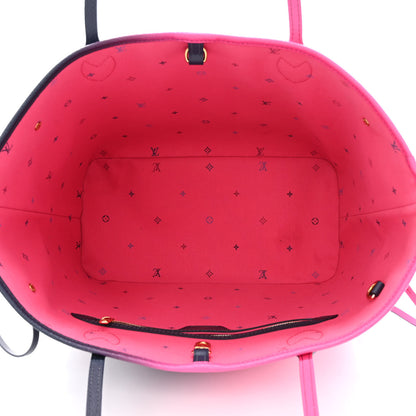 Louis Vuitton Monogram Giant Spring In The City Neverfull MM Midnight Fuchsia 7 of 13