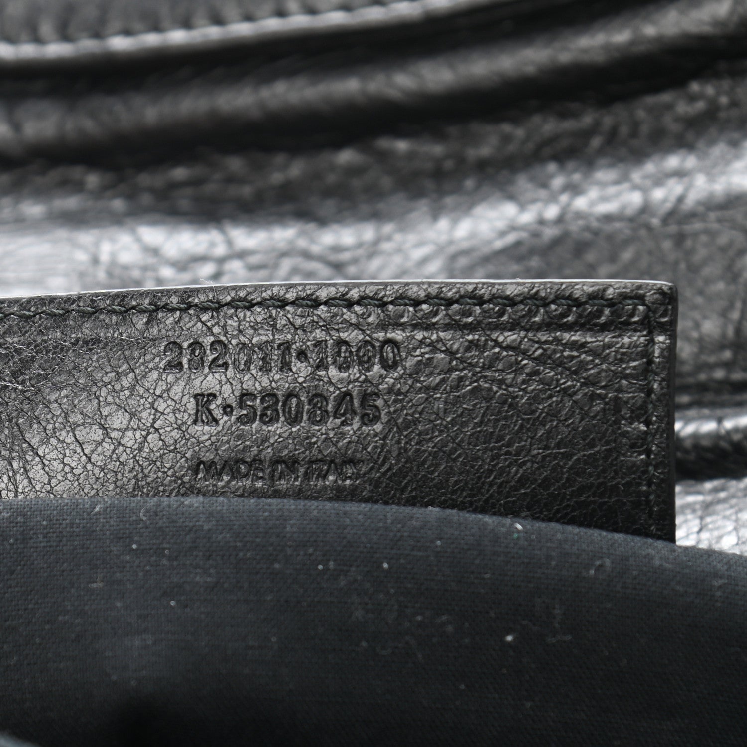 Balenciaga Agneau Giant 12 Silver Hardware Envelope Strap Clutch Black 8 of 8