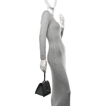 Moynat Carat Calfskin Madeleine Clutch Gray Blue 2 of 9