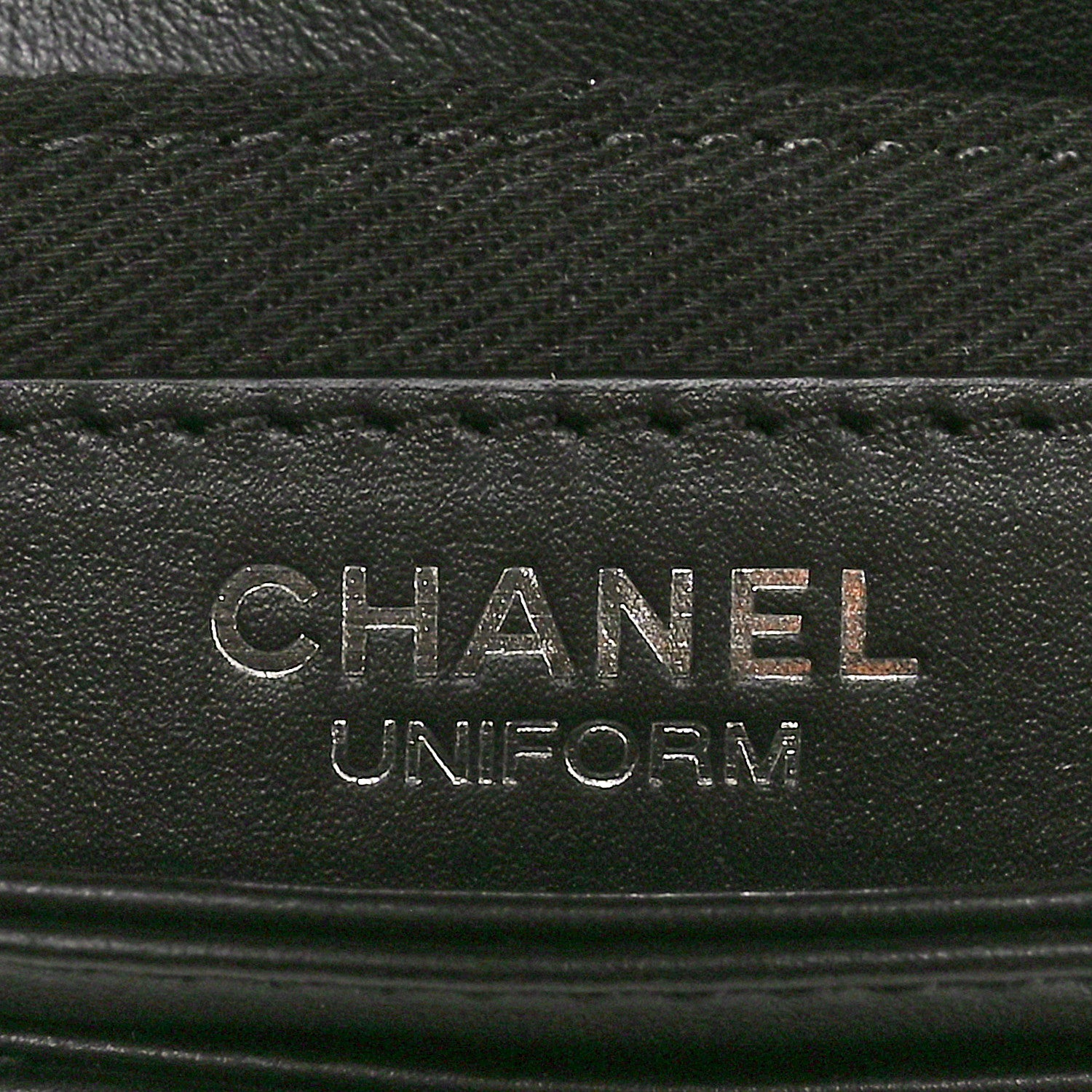 Chanel Calfskin Quilted CC Uniform Flap Belt Bag Black 6 of 11