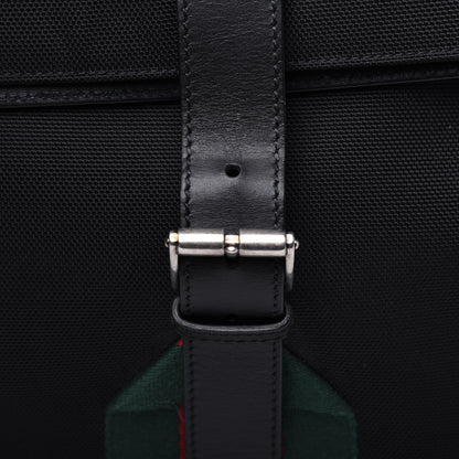 Gucci Techno Canvas Web Single Buckle Backpack Black 6 of 19