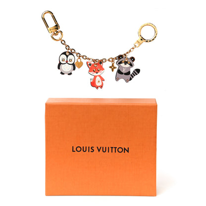Louis Vuitton Calfskin Animal Family Charm Key Holder 10 of 10