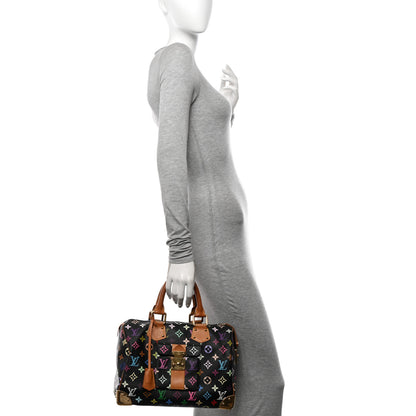 Louis Vuitton Monogram Multicolor Speedy 30 Black 2 of 14