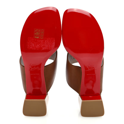 Christian Louboutin Calfskin CL Tongamule 55 Mule 37 Black 5 of 9