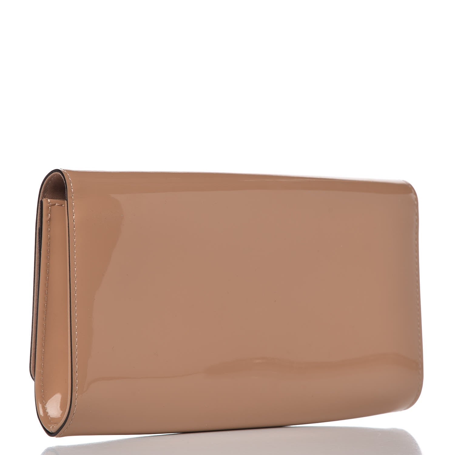Louis Vuitton Patent Louise Clutch Rose Velours 3 of 8