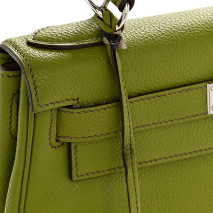 Hermes Taurillon Clemence Kelly Retourne 28 Vert Anis 13 of 14