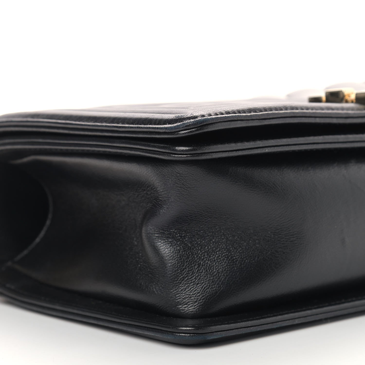 Chanel Lambskin Chevron Quilted Medium Boy Flap Black 8 of 16