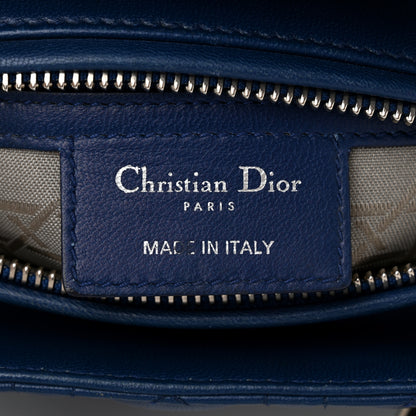 Christian Dior Lambskin Cannage Medium Lady Dior Blue 6 of 10