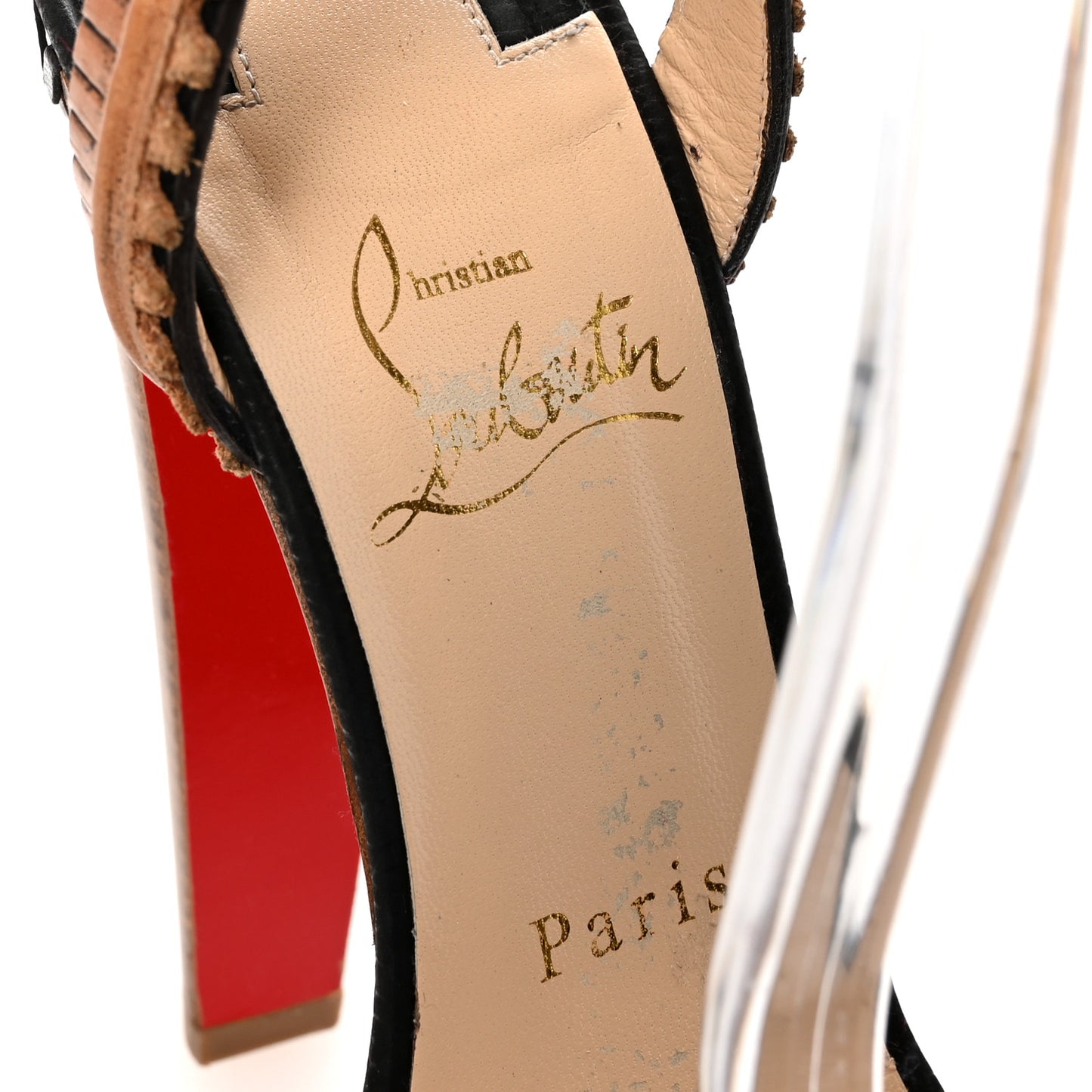 Suede Calfskin Trepi 140 Platform Sandals 37 Black