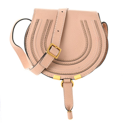 Chloe Calfskin Mini Marcie Round Crossbody Bag Blush Nude 1 of 11