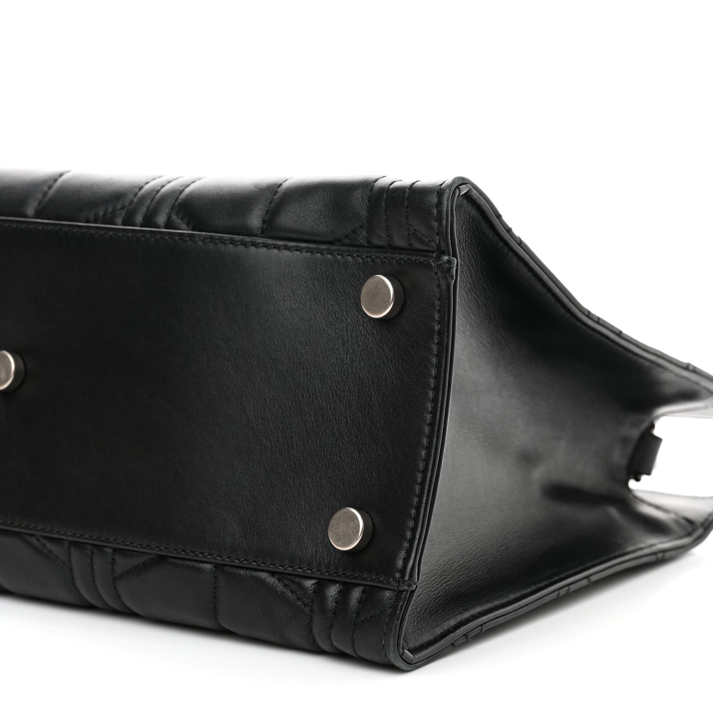 Calfskin Web Quilted Large Dionysus Tote Bag Black