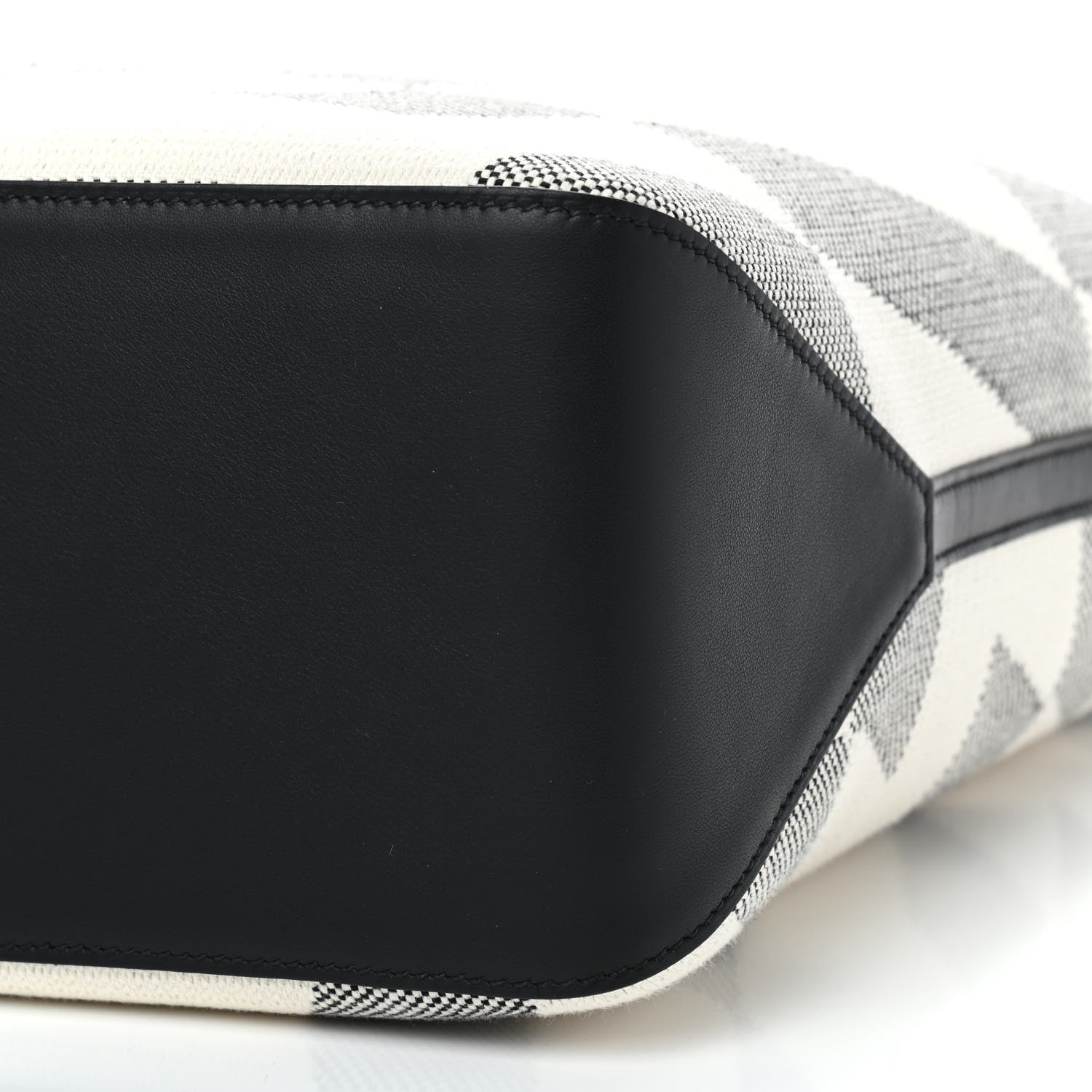 Hermes Swift H Canvas Cabas H En Biais 40 Black Ecru 7 of 9