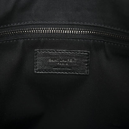 Saint Laurent Crinkled Calfskin Matelasse Monogram Medium Niki Shopper Tote Black 7 of 11