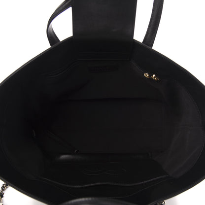 Chanel Calfskin Stitched Shopping Tote Black 6 of 11