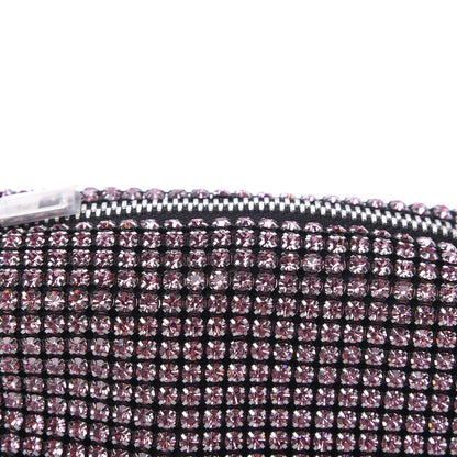 Alexander Wang Mesh Crystal Rhinestone Mini Heiress Pouch Pink 7 of 10
