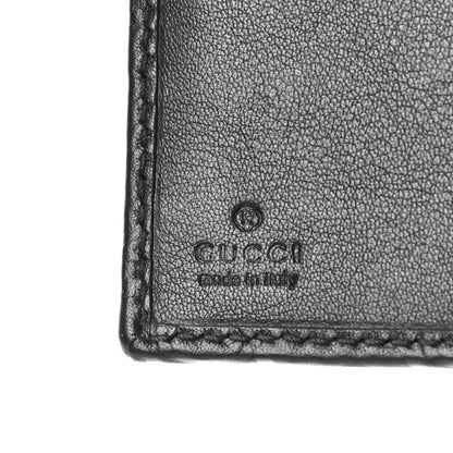 Gucci Guccissima Metal Bar Continental Flap Wallet Black 6 of 11