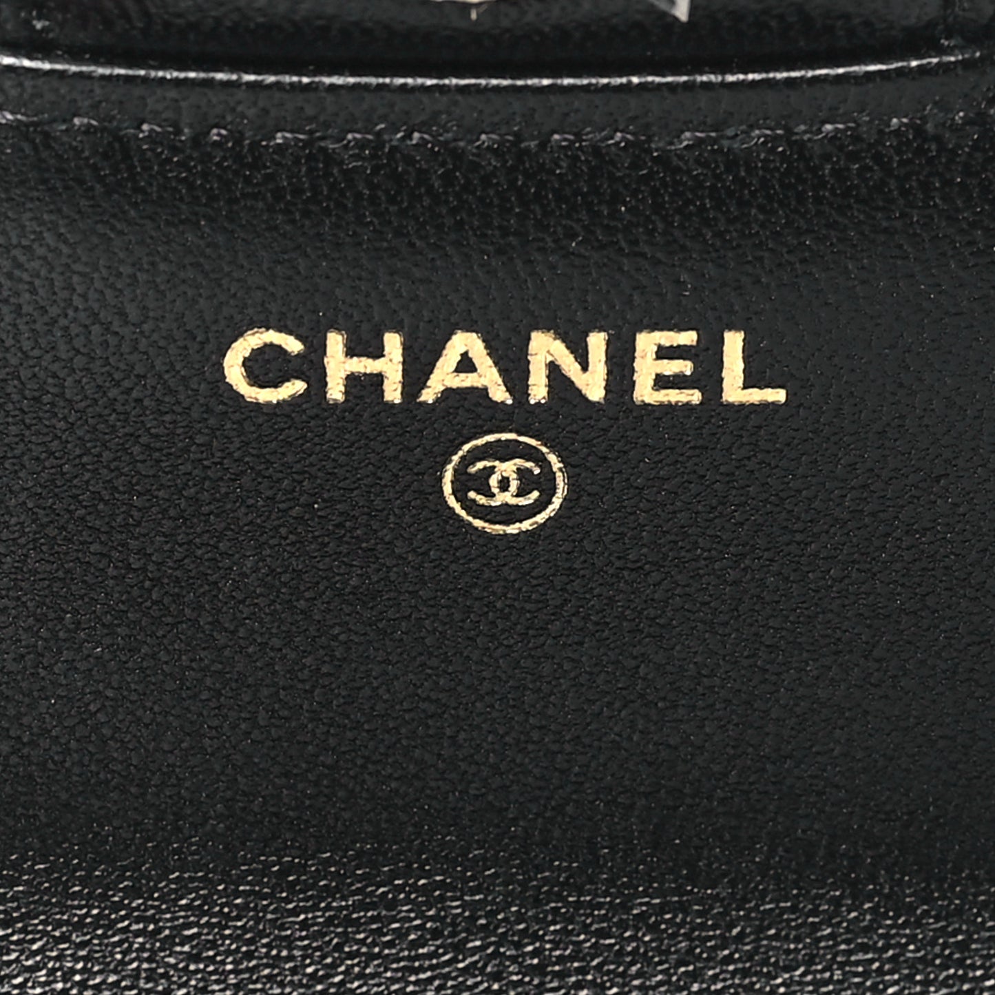 Lambskin Quilted Top Handle Flap Coin Purse With Chain Black