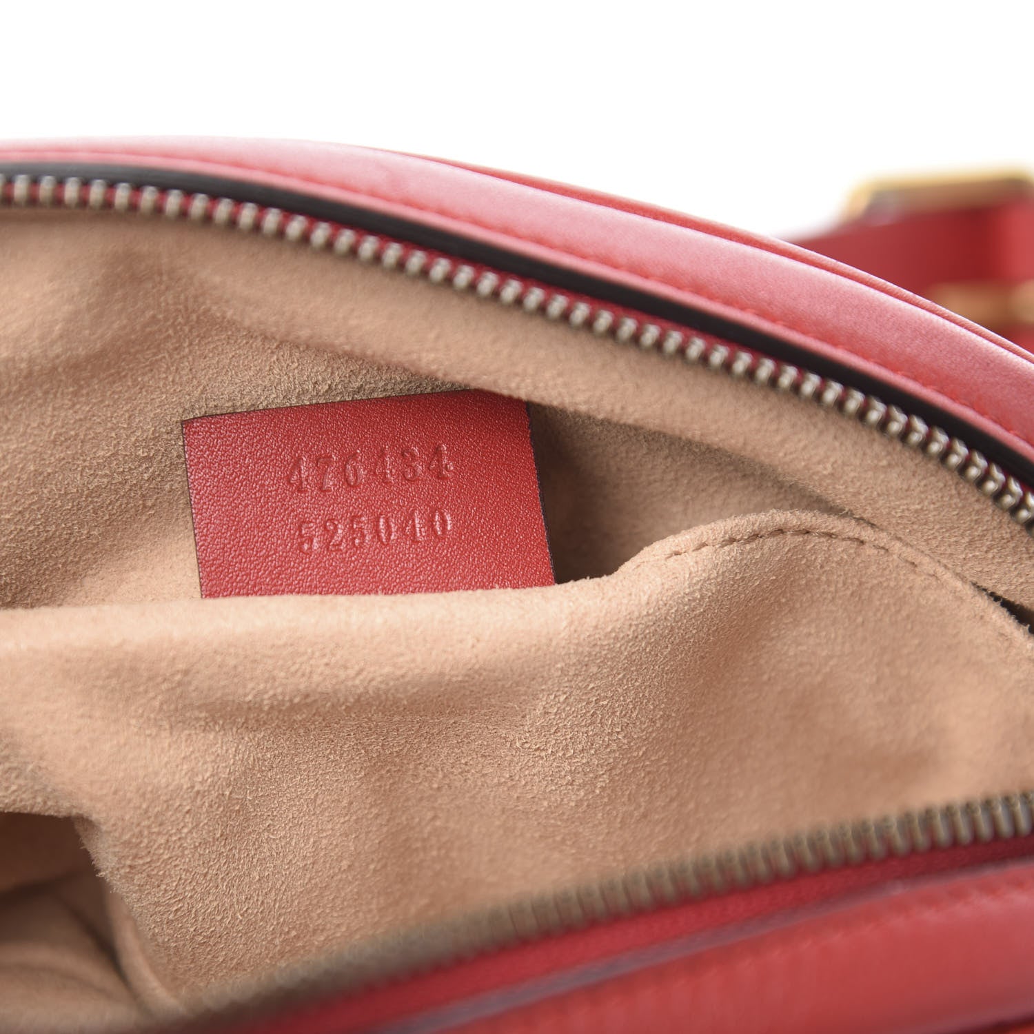 Gucci Calfskin Matelasse GG Marmont Belt Bag 75 30 Hibiscus Red 6 of 9