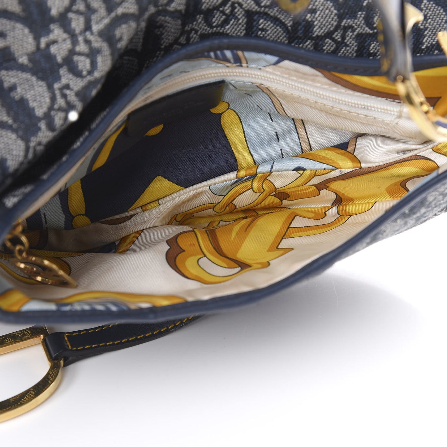Monogram Saddle Bag Blue