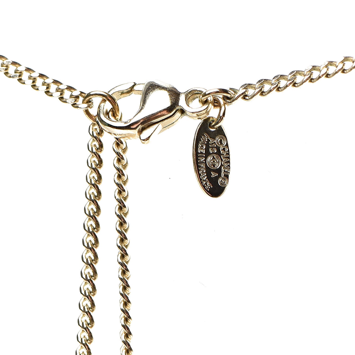 Chanel Pearl CC Pendant Long Necklace Gold 7 of 8
